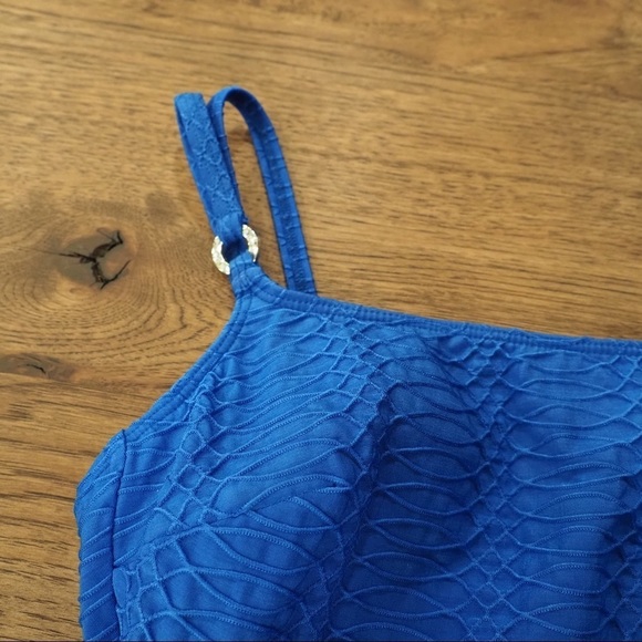 La Blanca sz 8 blue swirl one piece swimsuit - Picture 7 of 16